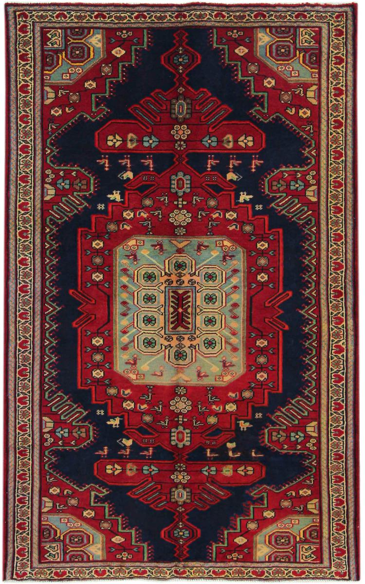 Persisk tæppe Hamadan 203x127 203x127, Persisk tæppe Knyttet i hånden