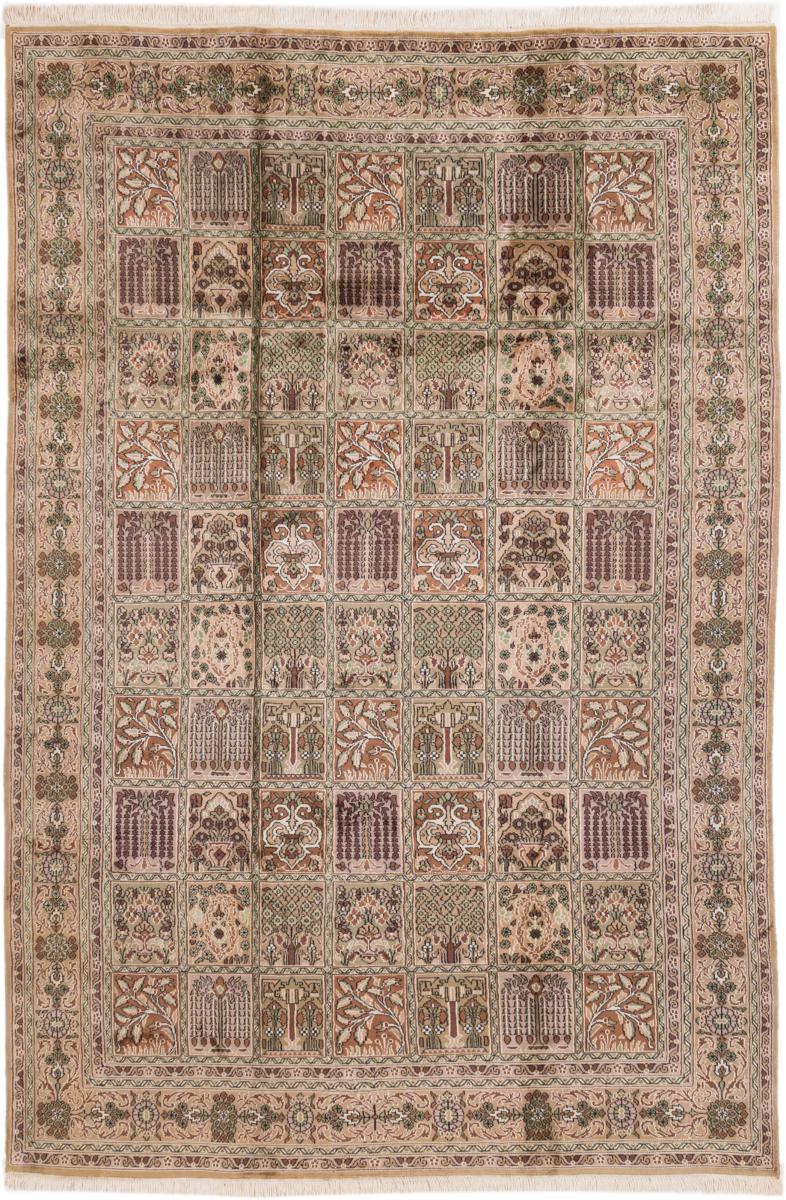 Tapis indien Cachemire Soie 288x189 288x189, Tapis persan Noué à la main