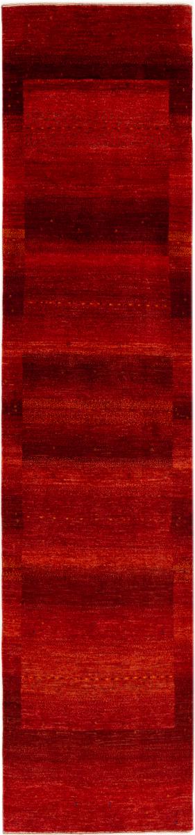 Persian Rug Persian Gabbeh Loribaft Atash 11'10"x2'8" 11'10"x2'8", Persian Rug Knotted by hand