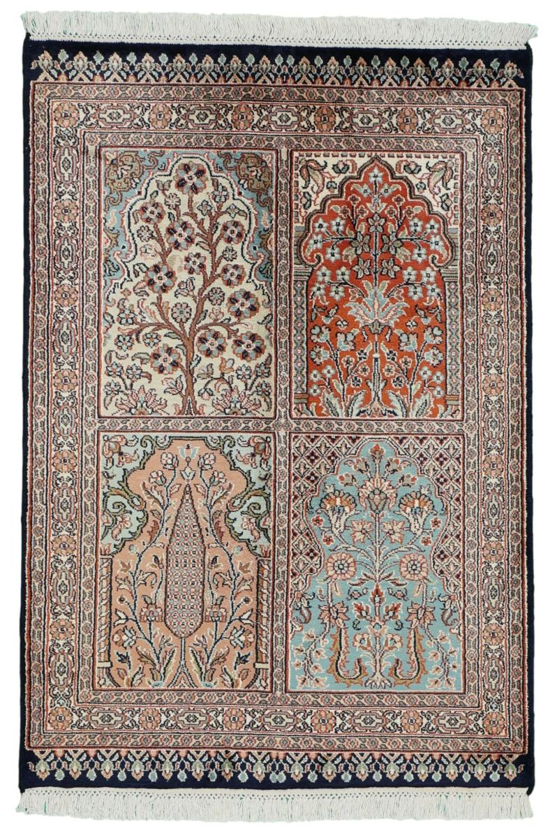 Alfombra india Cachemira de Seda 95x66 95x66, Alfombra persa Anudado a mano