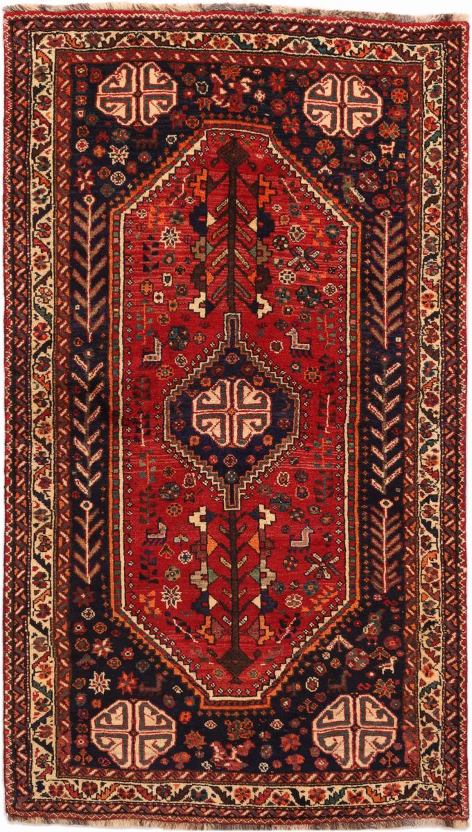 Tapis persan Shiraz 220x127 220x127, Tapis persan Noué à la main