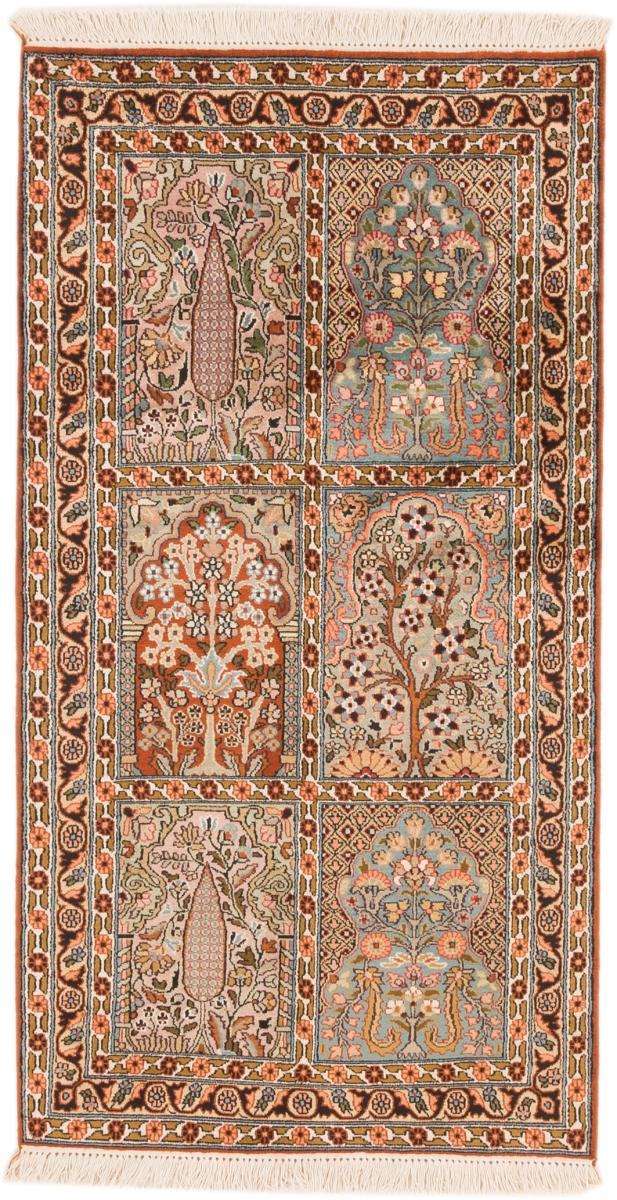 Tappeto indiano Cachemire di Seta 148x80 148x80, Tappeto persiano Annodato a mano