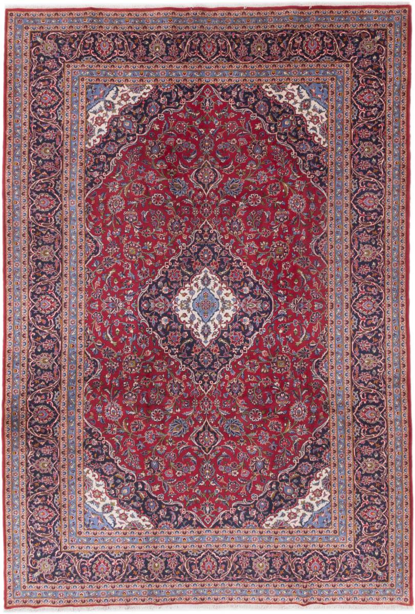 Tapis persan Kashan 354x241 354x241, Tapis persan Noué à la main