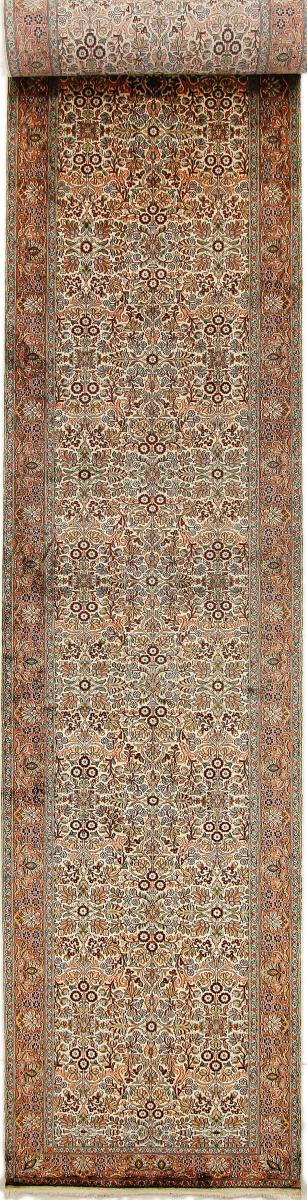 Tapis indien Cachemire Soie 553x93 553x93, Tapis persan Noué à la main