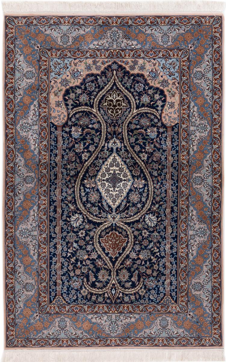 Persian Rug Isfahan Silk Warp 230x151 230x151, Persian Rug Knotted by hand