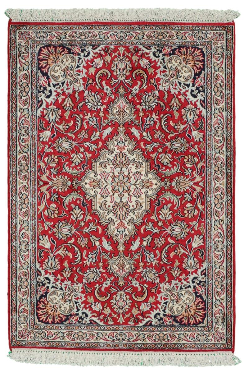 Alfombra india Cachemira de Seda 95x66 95x66, Alfombra persa Anudado a mano