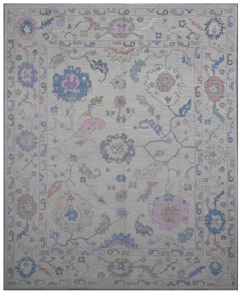 Alfombra afgana Oushak 304x247 304x247, Alfombra persa Anudado a mano