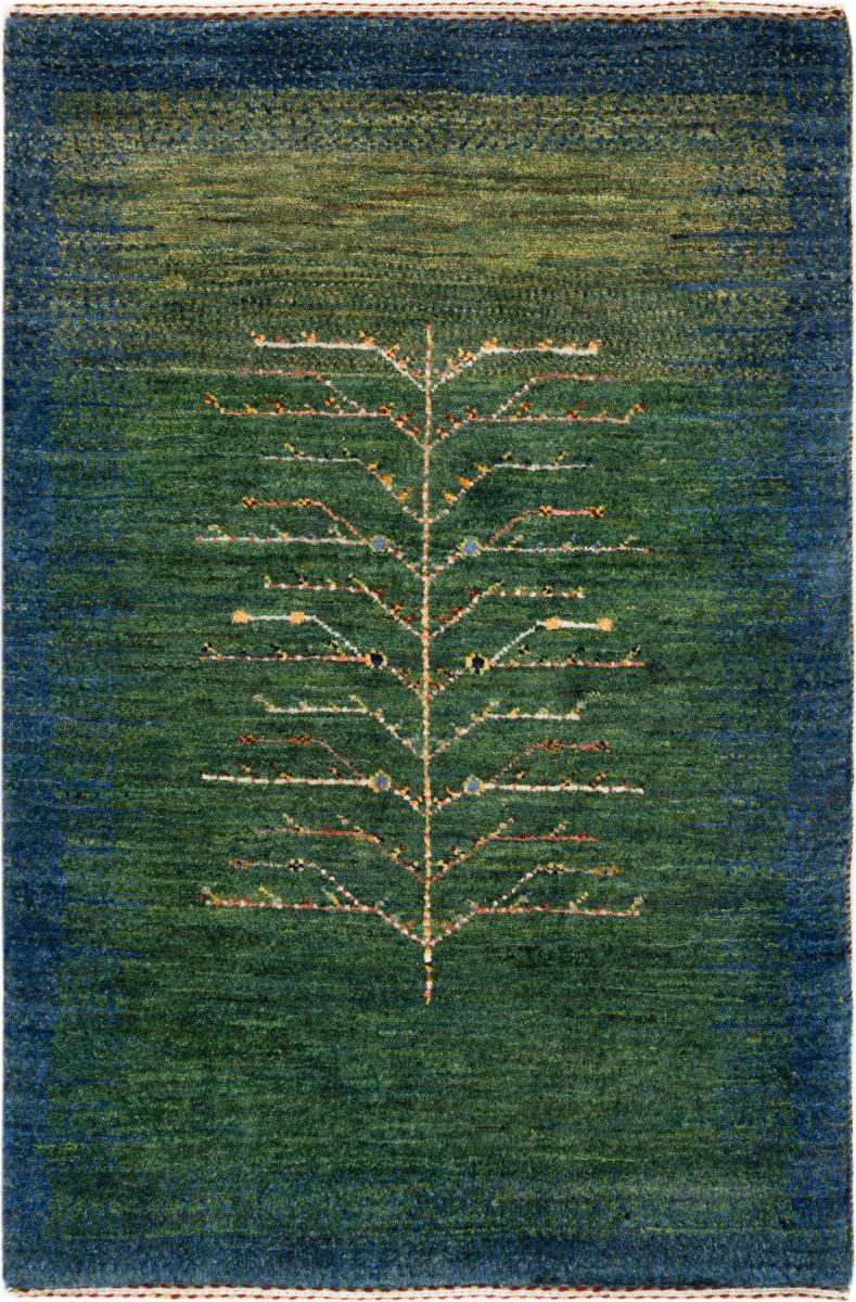 Tapis persan Persan Gabbeh Loribaft Atelier 91x61 91x61, Tapis persan Noué à la main