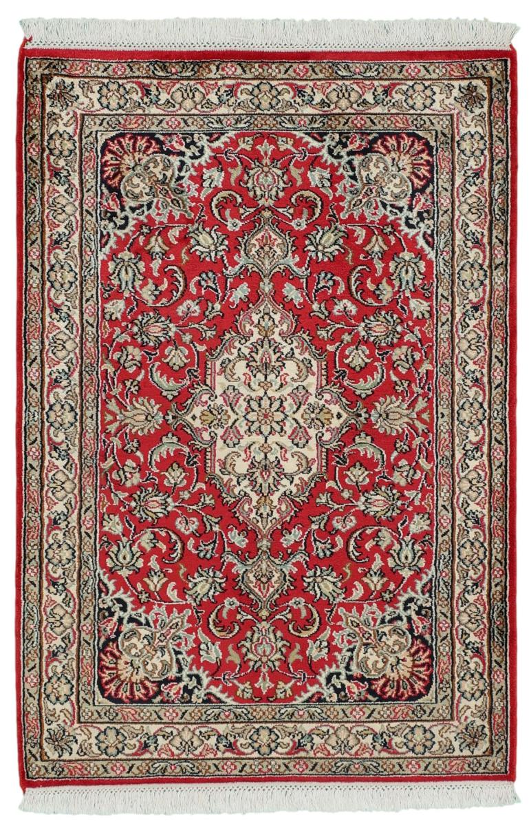 Alfombra india Cachemira de Seda 91x63 91x63, Alfombra persa Anudado a mano