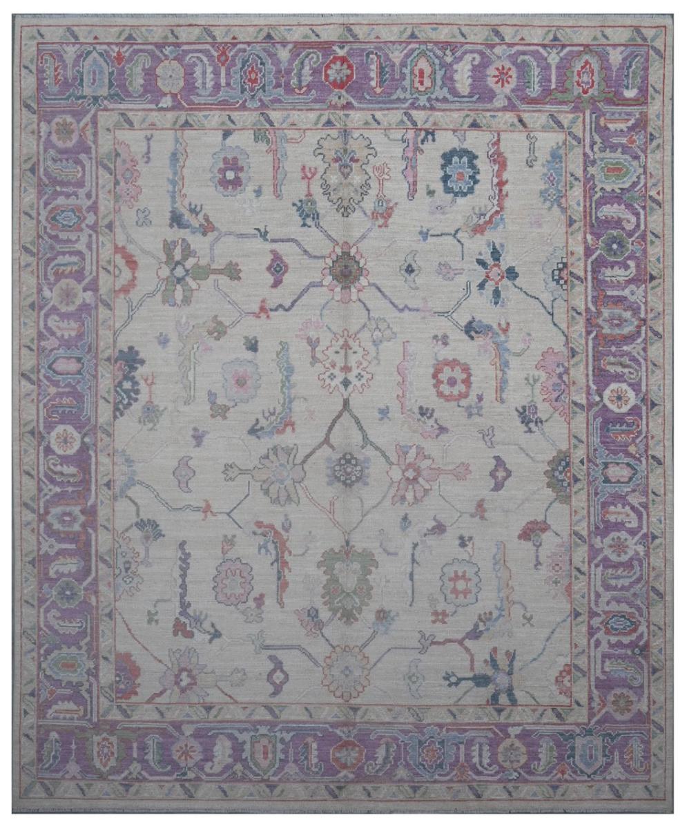 Alfombra afgana Oushak 292x252 292x252, Alfombra persa Anudado a mano