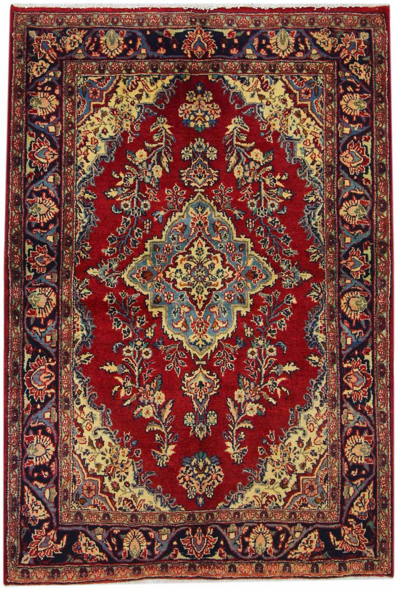 Persisk tæppe Hamadan 188x131 188x131, Persisk tæppe Knyttet i hånden