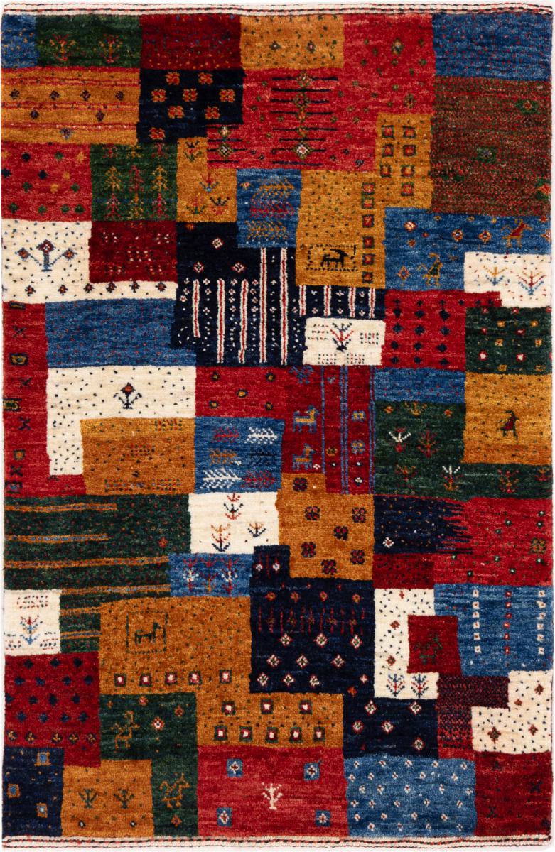 Perzisch tapijt Perzisch Gabbeh Loribaft Nowbaft 91x61 91x61, Perzisch tapijt Handgeknoopte