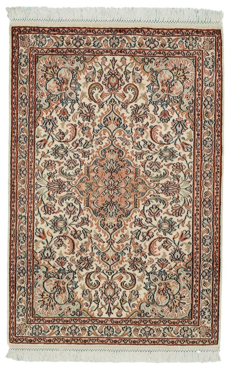 インドのカーペット カシミール シルク 95x63 95x63,  ペルシャ絨毯 手織り