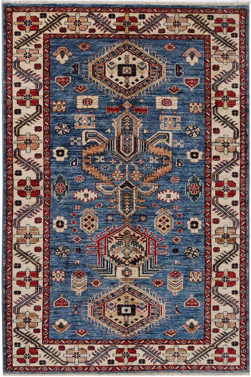 Afghan rug Kazak 180x119 180x119, Persian Rug Knotted by hand