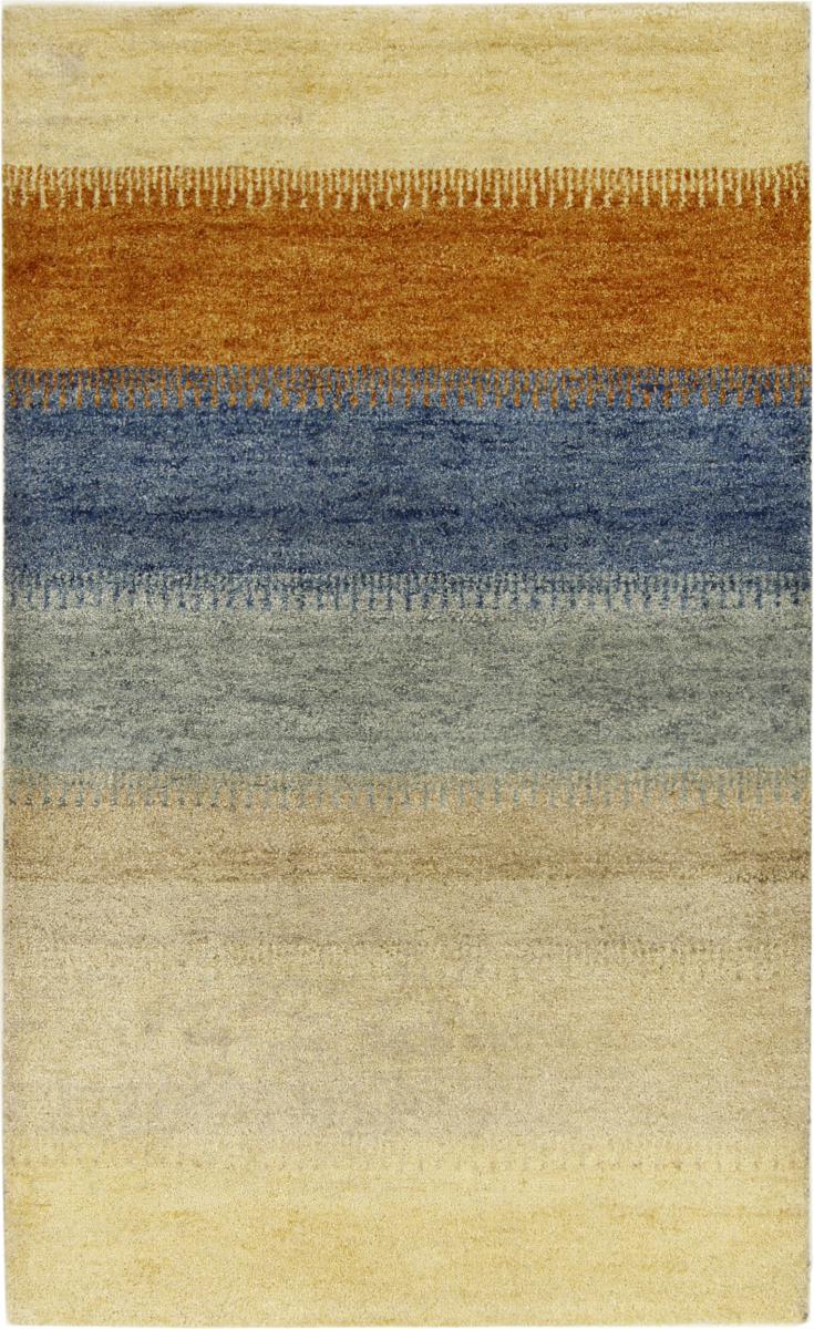 Indo rug Gabbeh 5'2"x3'1" 5'2"x3'1", Persian Rug Knotted by hand