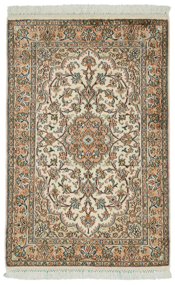 インドのカーペット カシミール シルク 97x62 97x62,  ペルシャ絨毯 手織り