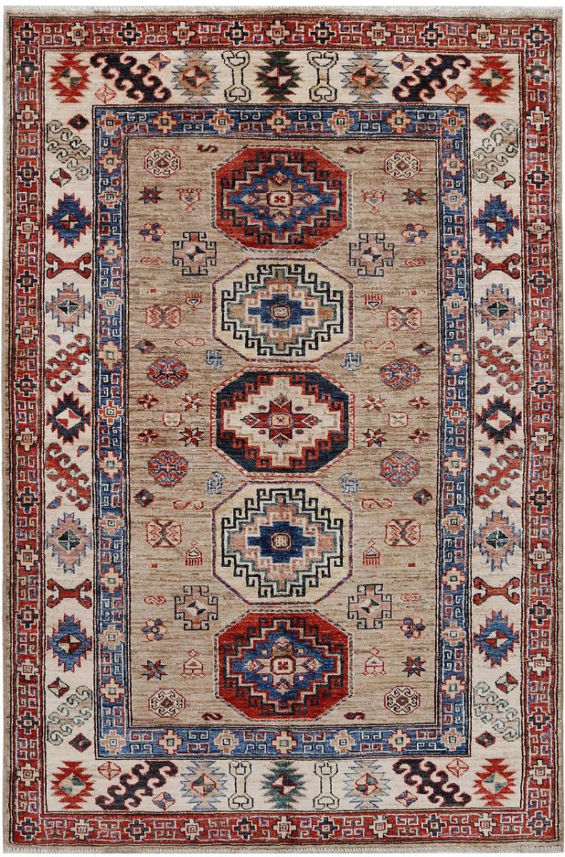 Tapis afghan Kazak 186x123 186x123, Tapis persan Noué à la main