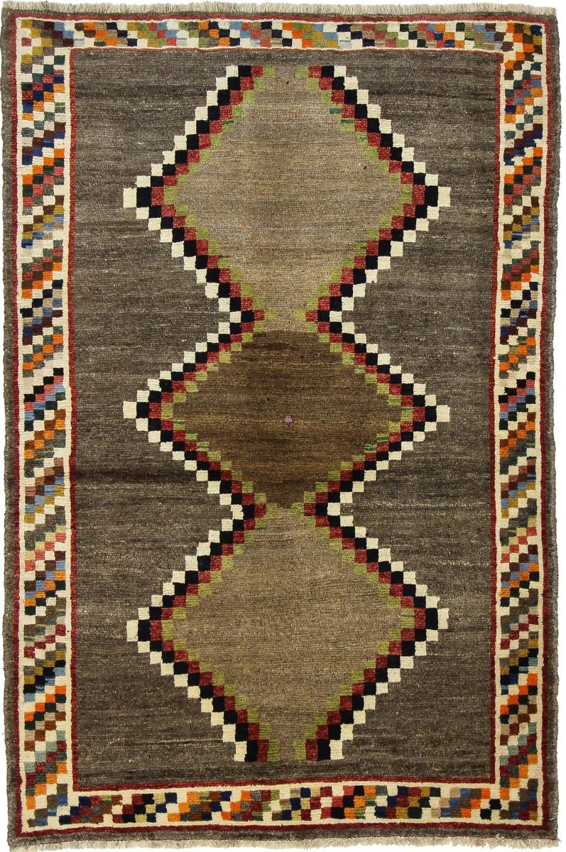 Tapete persa Ghashghai 186x121 186x121, Tapete persa Atado à mão