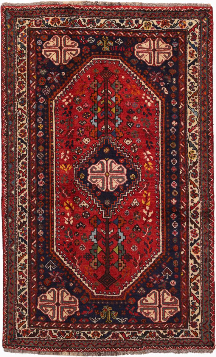Persian Rug Shiraz 6'9"x4'1" 6'9"x4'1", Persian Rug Knotted by hand