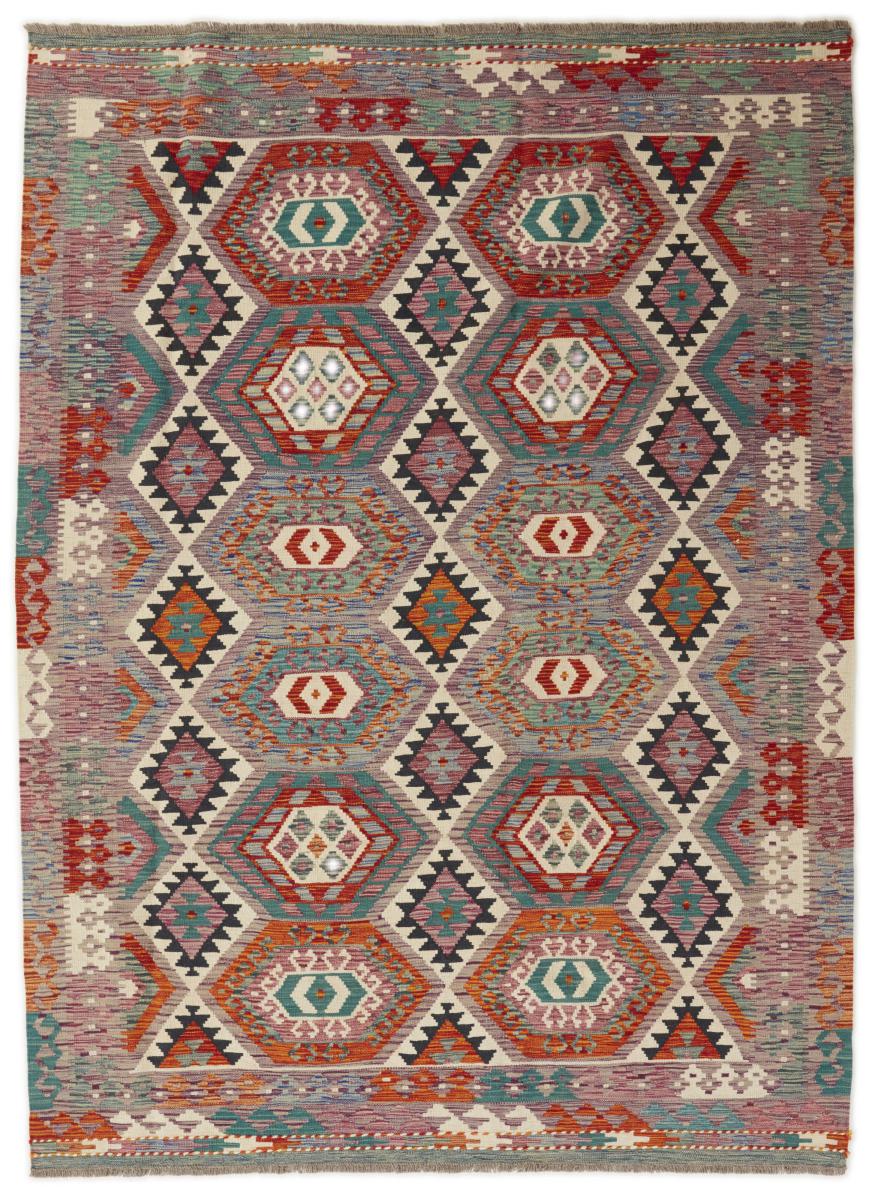 Afghan rug Kilim Afghan 8'3"x6'1" 8'3"x6'1", Persian Rug Woven by hand