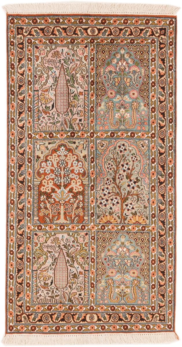 Tappeto indiano Cachemire di Seta 151x80 151x80, Tappeto persiano Annodato a mano