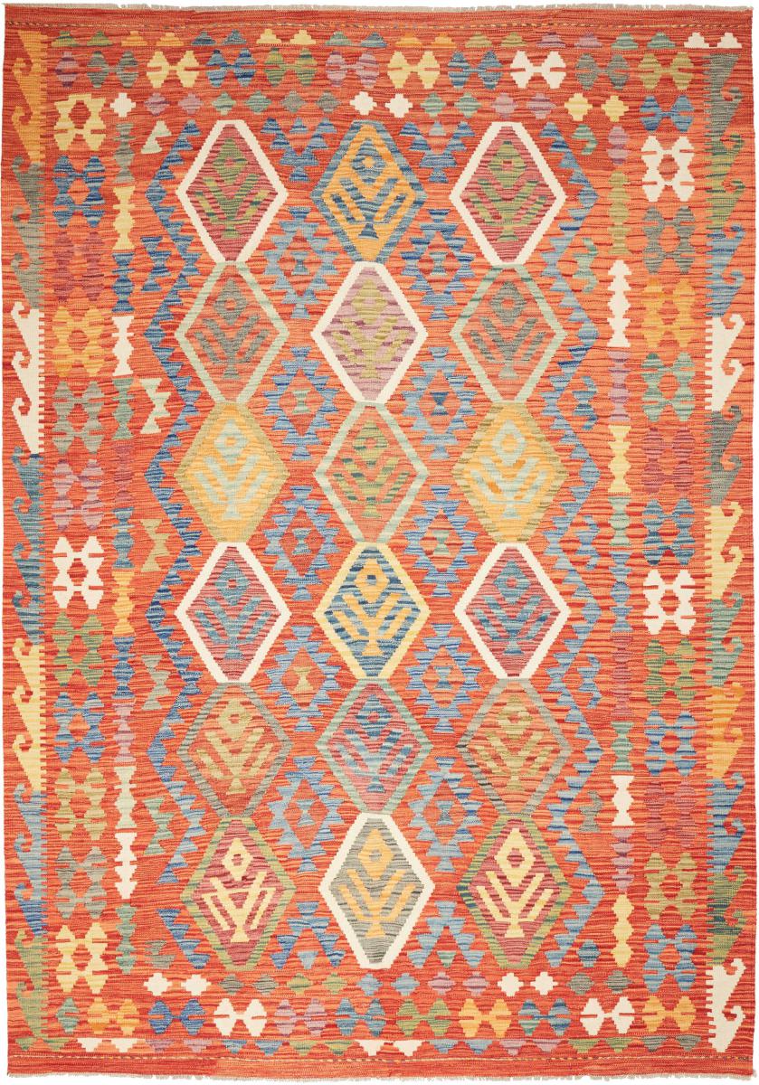 Afghanischer Teppich Kelim Afghan 9'7"x6'8" 9'7"x6'8", Perserteppich Handgewebt