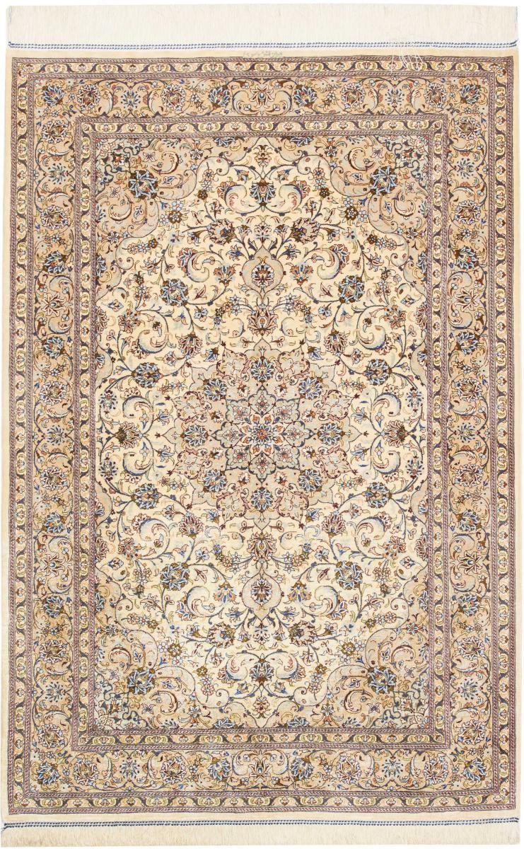 Persisk tæppe Ghom Silke 147x101 147x101, Persisk tæppe Knyttet i hånden