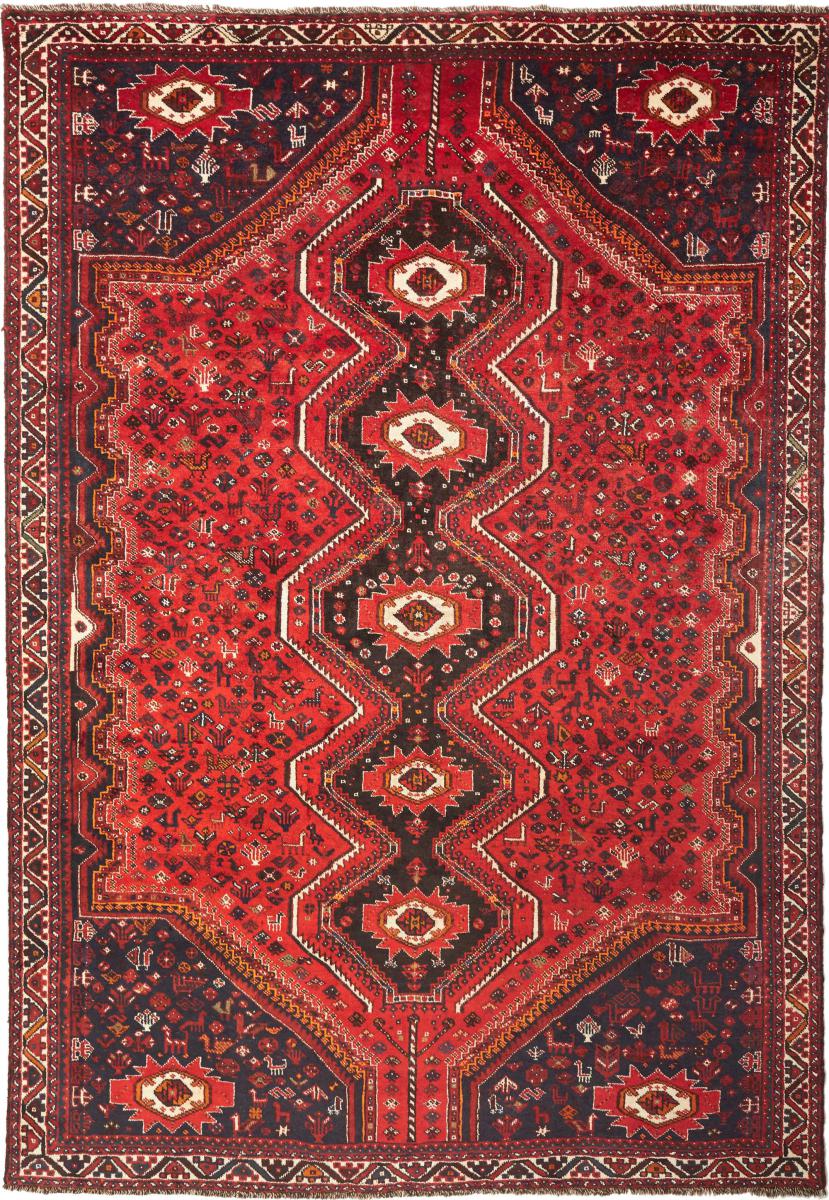 Tapis persan Shiraz 338x236 338x236, Tapis persan Noué à la main