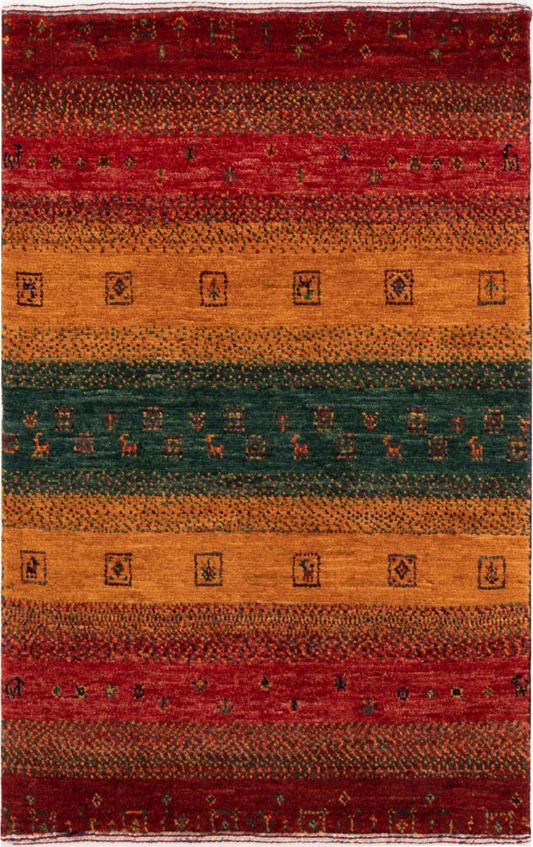 Perzisch tapijt Perzisch Gabbeh Loribaft Nowbaft 90x59 90x59, Perzisch tapijt Handgeknoopte