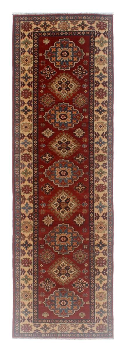 Afghan rug Kazak Ghazni 288x82 288x82, Persian Rug Knotted by hand