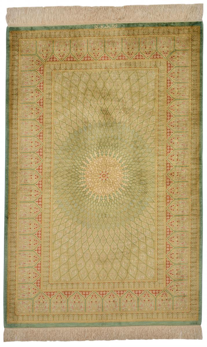 Persian rug Qum Silk 121x78 121x78, Persian rug Hand-knotted