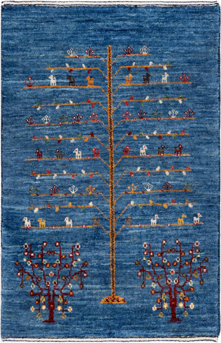 Tapis persan Persan Gabbeh Loribaft Atelier 79x54 79x54, Tapis persan Noué à la main
