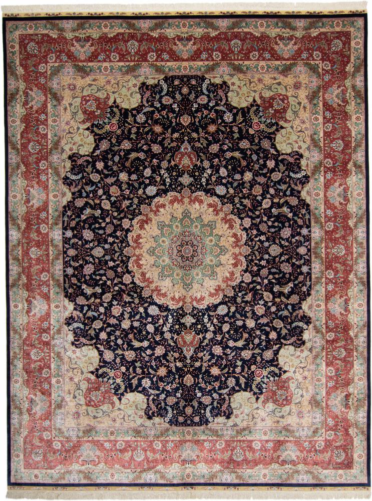 Tapis chinois Chinois Hereke Soie 403x302 403x302, Tapis persan Noué à la main