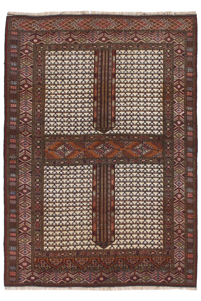 Tapis afghan Nimbaft 164x119 164x119, Tapis persan Noué à la main