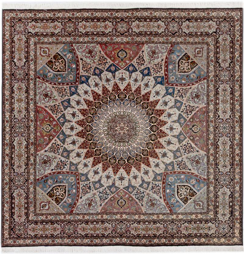Perský koberec Tabriz 246x247 246x247, Perský koberec Ručně vázaný