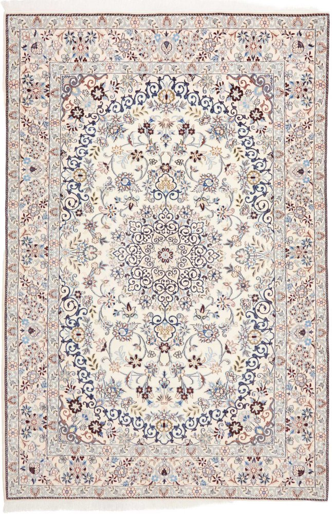 Tapis persan Naïn 9La 259x176 259x176, Tapis persan Noué à la main