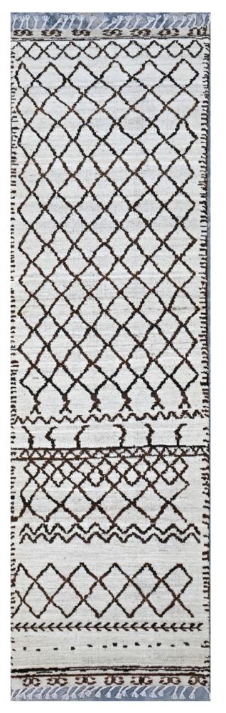 Afganistan-matto Berber Contemporary 296x81 296x81, Persialainen matto Solmittu käsin