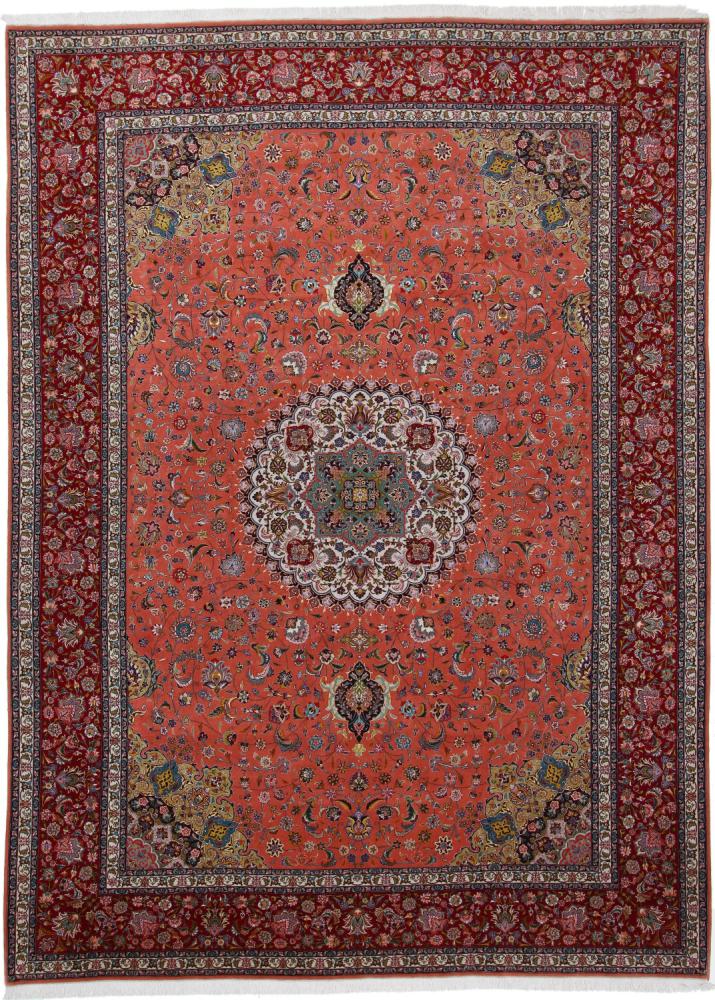 Tapis persan Tabriz 50Raj 396x302 396x302, Tapis persan Noué à la main