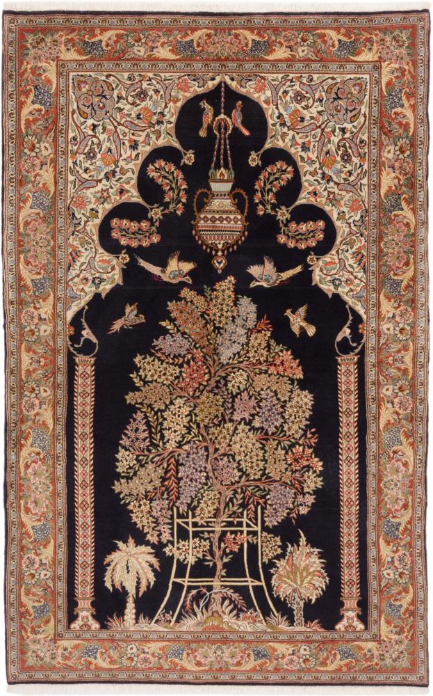Persian Rug Qum 227x138 227x138, Persian Rug Knotted by hand