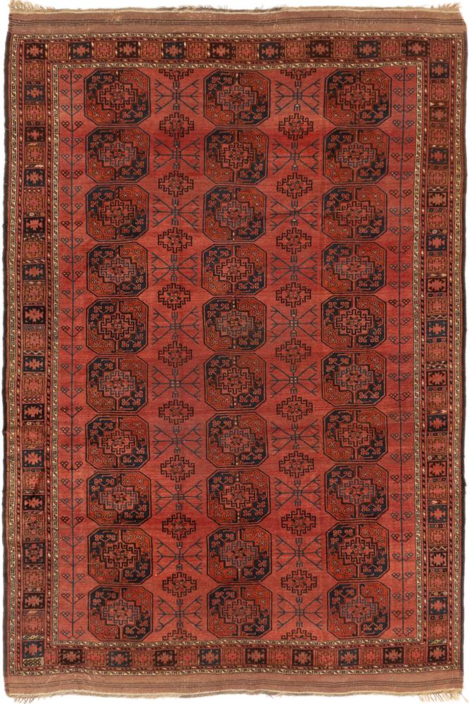 Αφγανικό χαλί Turkaman πολύτιμα λόγω παλαιότητας 360x260 360x260, Περσικό χαλί Οι κόμποι έγιναν με το χέρι