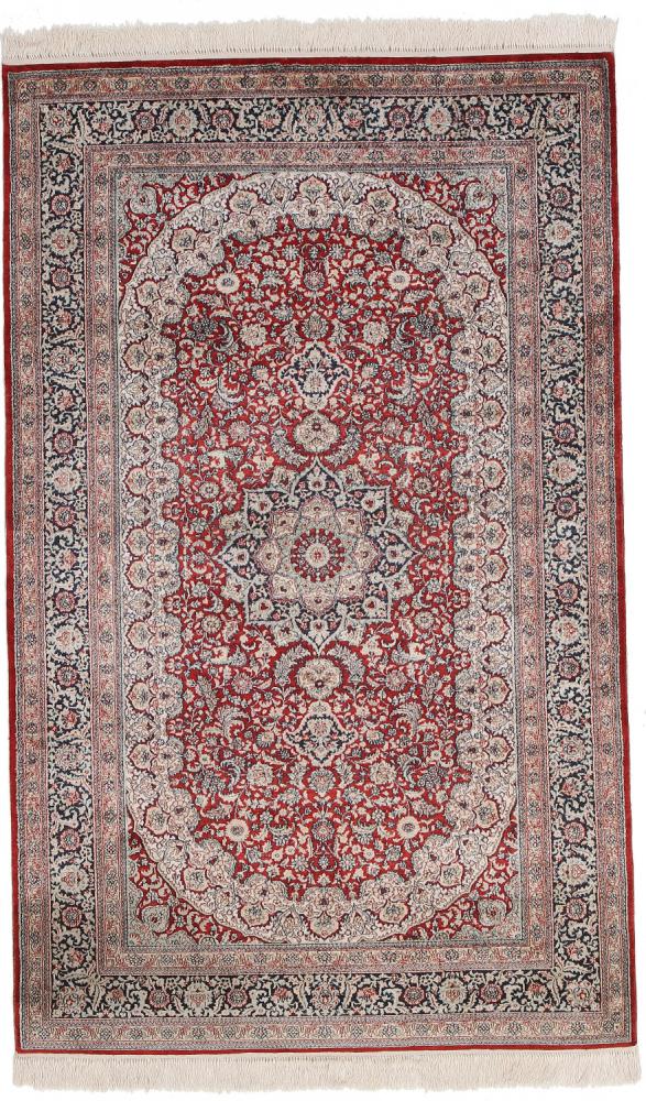 Tapete chinês Hereke Seda 4'11"x3'1" 4'11"x3'1", Tapete persa Atado à mão