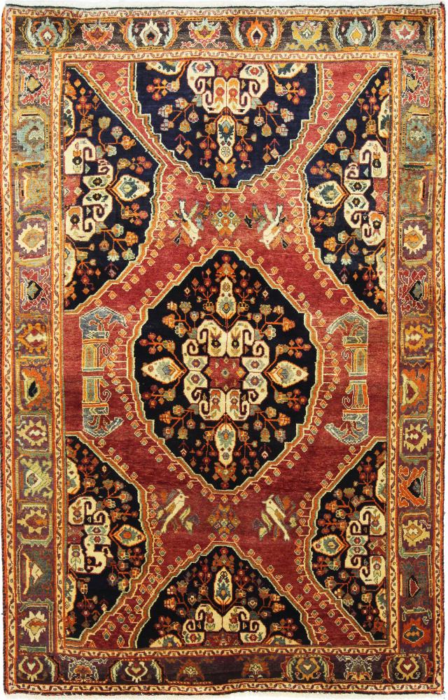 Persisk tæppe Ghashghai 253x156 253x156, Persisk tæppe Knyttet i hånden