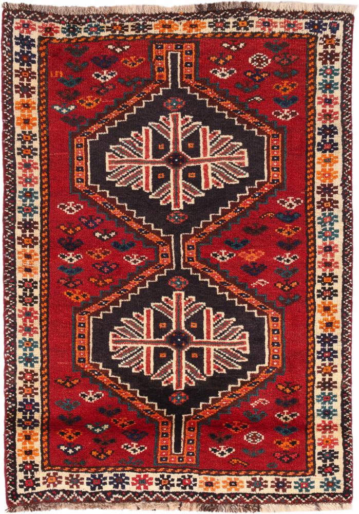 Tapete persa Shiraz 139x98 139x98, Tapete persa Atado à mão