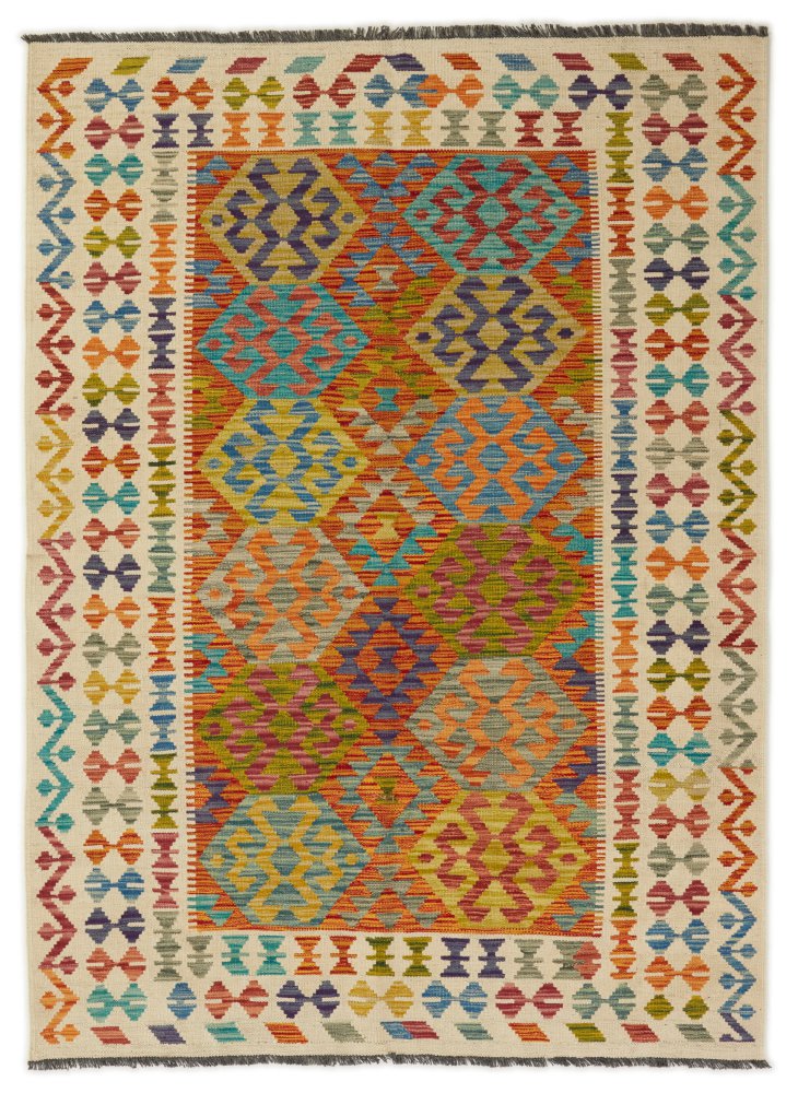 Afghansk matta Kilim Afghan 201x143 201x143, Persisk matta Handvävd