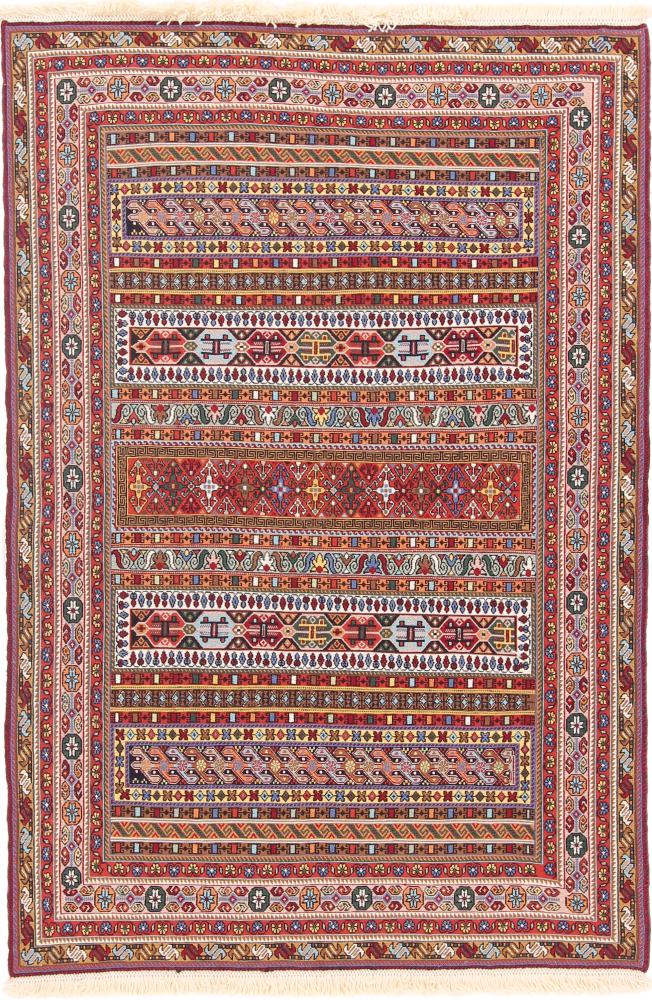 Tapete persa Kilim Soozani 148x101 148x101, Tapete persa Tecido à mão