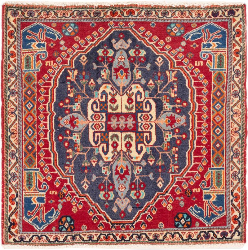 Persisk tæppe Ghashghai 64x64 64x64, Persisk tæppe Knyttet i hånden