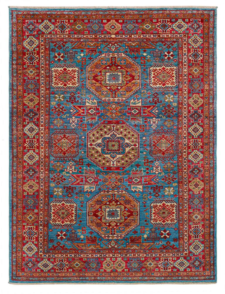 Pakistani rug Kazak Ghazni 203x155 203x155, Persian Rug Knotted by hand