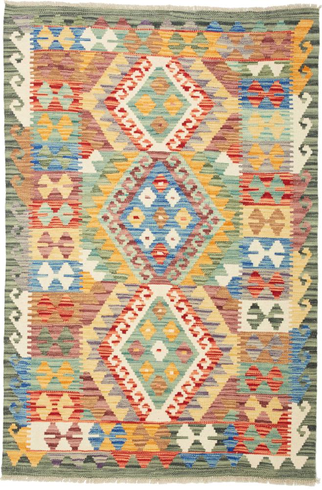 Afghansk teppe Kelim  Afghan 150x100 150x100, Persisk teppe Handwoven 
