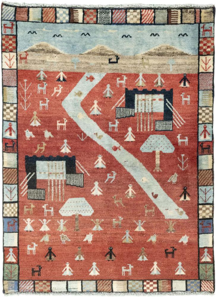 Persian Rug Persian Gabbeh Ghashghai 136x99 136x99, Persian Rug Knotted by hand