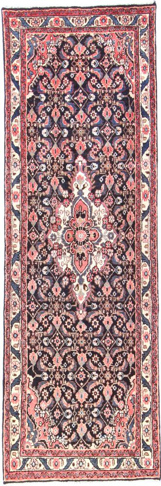 Persian Rug Hamadan 10'6"x3'5" 10'6"x3'5", Persian Rug Knotted by hand